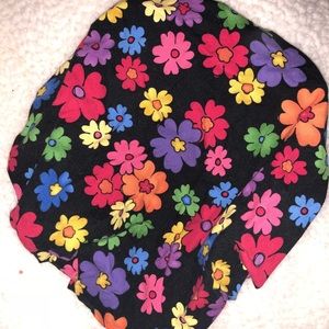 Flowered scrub hat